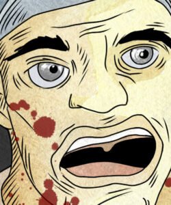 Illustrations for the horror comic, artist Natalia Shemelina