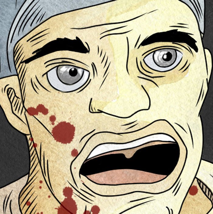 Illustrations for the horror comic, artist Natalia Shemelina