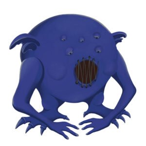 Game character, illustration by Natalia Shemelina