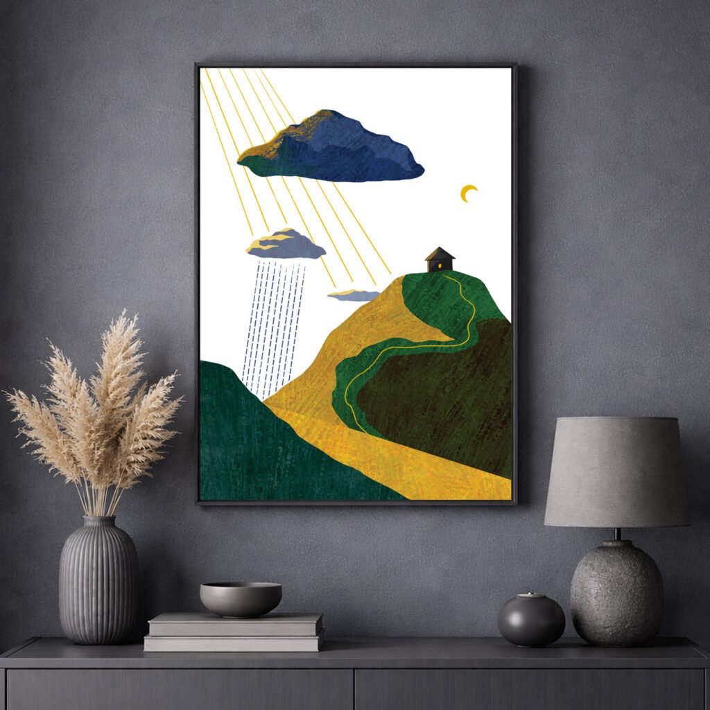 Rain wall art